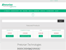 Tablet Screenshot of pretorianuk.com